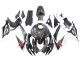 Carenados Moto Suzuki GSXR 600/750 2006-2007 - Negro Blanco FibraCarbono Estilo Baratos