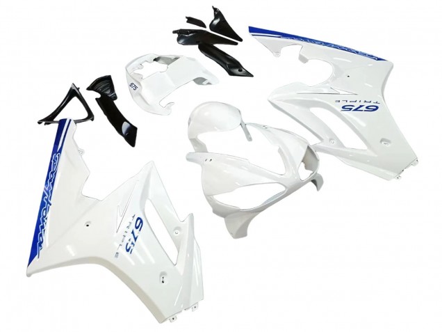 Carenados Moto Triumph Daytona 675 2006-2008 - Blanco Azul Baratos
