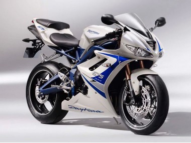 Carenados Moto Triumph Daytona 675 2006-2008 - Plata Blanco Azul Baratos