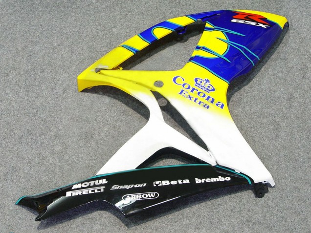 Carenados Moto Suzuki GSXR 600/750 2006-2007 - Blanco Azul Amarillo Corona Alstare Baratos