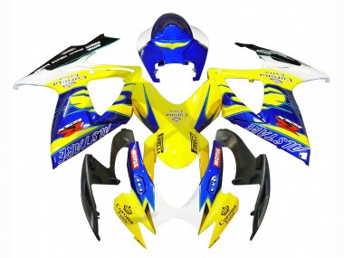 Carenados Moto Suzuki GSXR 600/750 2006-2007 - Blanco Azul Amarillo Corona Alstare Baratos