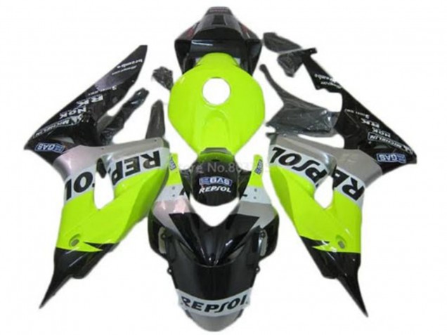 Carenados Moto Honda CBR1000RR 2006-2007 - Verde Plata Negro Brillante Repsol Baratos