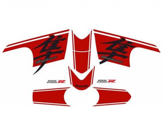 Carenado Moto Suzuki GSXR 1300 Hayabusa 2008-2020 - Negro Brillante Rojo Baratos