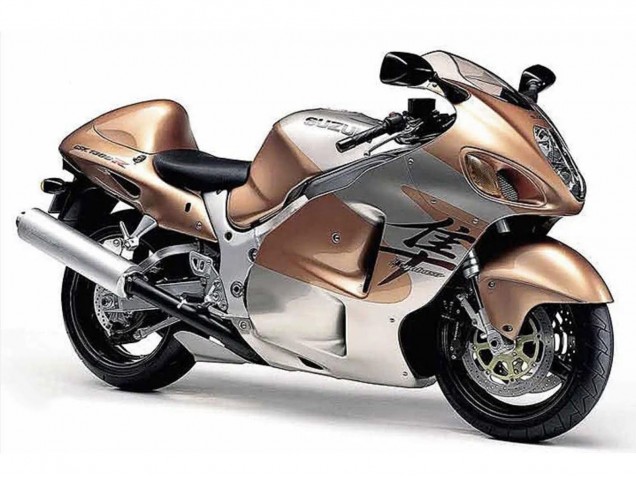 Carenados Moto Suzuki GSXR 1300 Hayabusa 1996-2007 - Marrón Claro Plata Baratos