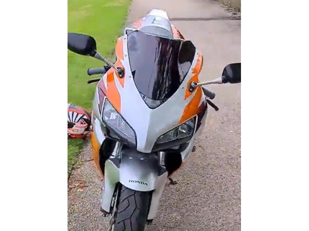 Carenados Moto Honda CBR1000RR 2006-2007 - Plata Naranja Baratos