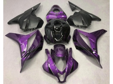 Morado Intenso Con Negro 09-12 CBR600RR Carenado Moto