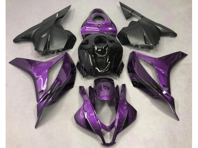 Morado Intenso Con Negro 09-12 CBR600RR Carenado Moto