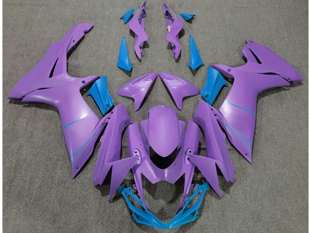 Morado Mate & Azul 11-24 GSXR 600-750 Carenado Moto