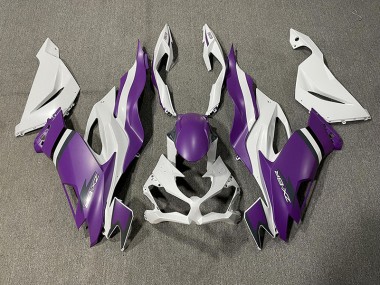 Morado Mate & Blanco 19-23 ZX6R Carenado Moto
