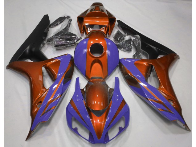 Naranja Brillante & Azul Oscuro 06-07 CBR1000RR Carenado Moto Naranja Brillante & Azul Oscuro 06-07 CBR1000RR Carenado Moto