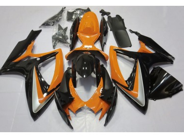 Naranja Brillante Debadged 06-07 GSXR 600-750 Carenado Moto