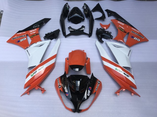 Naranja Brillante & Logotipos 09-12 ZX6R Carenado Moto Naranja Brillante & Logotipos 09-12 ZX6R Carenado Moto