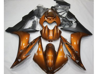 Naranja Brillante & Negro 04-06 R1 Carenado Moto