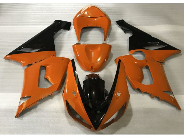 Naranja Brillante & Negro 05-06 ZX6R Carenado Moto