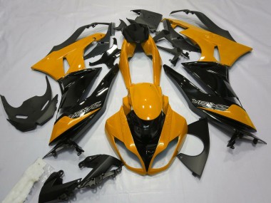 Naranja Brillante & Negro 09-12 ZX6R Carenado Moto