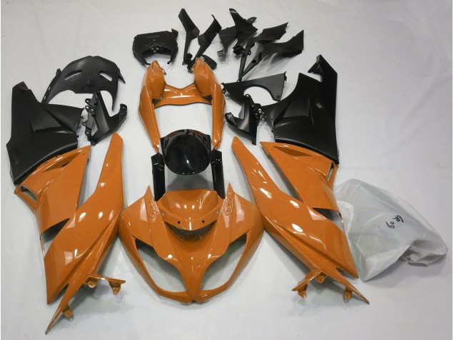 Naranja Brillante & Negro 09-12 ZX6R Carenado Moto