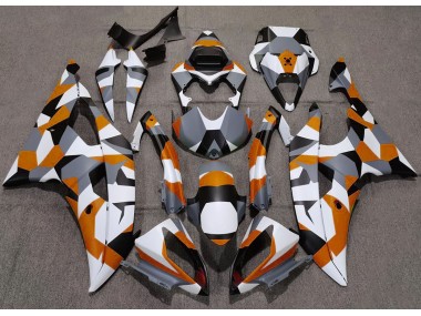 Naranja Camuflaje Llanura 08-16 R6 Carenado Moto
