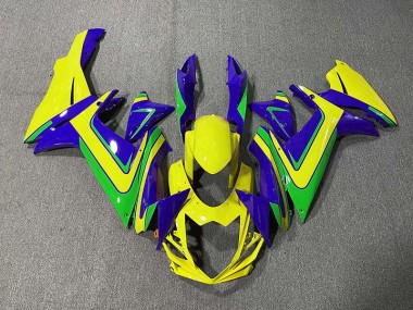 Naranja Verde & Azul 11-24 GSXR 600-750 Carenado Moto