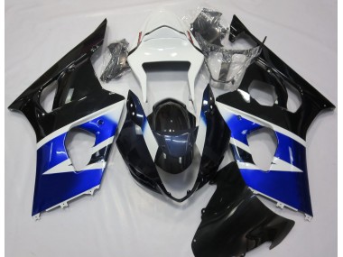 Negro Azul & Blanco 03-04 GSXR 1000 Carenado Moto