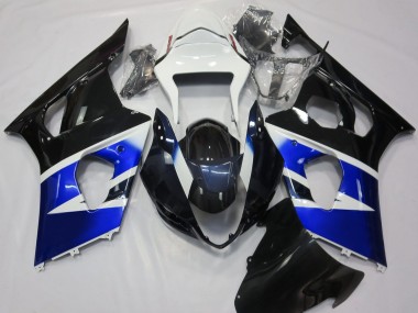 Negro Azul & Blanco 03-04 GSXR 1000 Carenado Moto