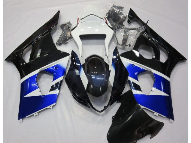 Negro Azul & Blanco 03-04 GSXR 1000 Carenado Moto Negro Azul & Blanco 03-04 GSXR 1000 Carenado Moto
