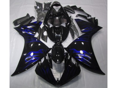 Negro & Azul Llama 09-11 R1 Carenado Moto
