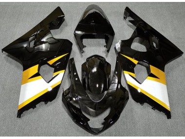 Negro Brillante & Amarillo 04-05 GSXR 600-750 Carenado Moto
