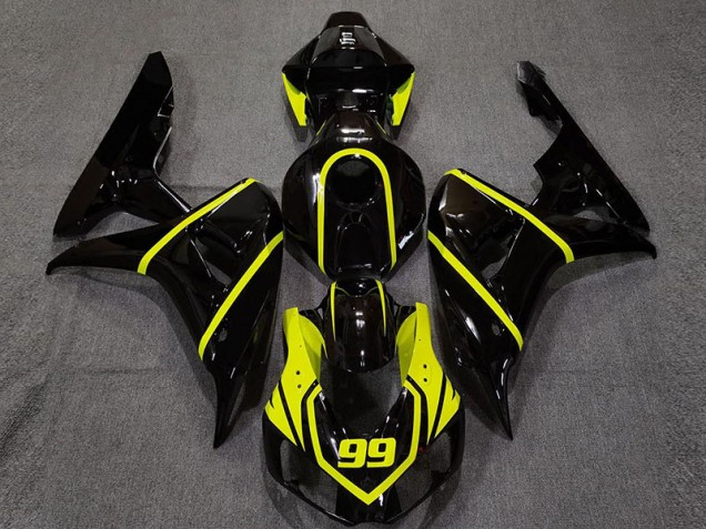 Negro Brillante & Amarillo Brillante 06-07 CBR1000RR Carenado Moto Negro Brillante & Amarillo Brillante 06-07 CBR1000RR Carenado Moto