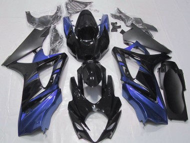Negro Brillante & Azul 07-08 GSXR 1000 Carenado Moto