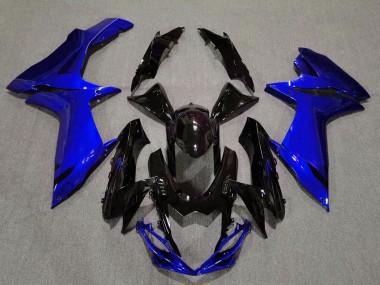 Negro Brillante & Azul Agua 11-24 GSXR 600-750 Carenado Moto