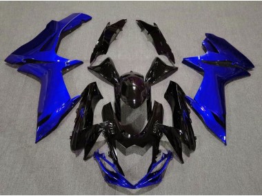 Negro Brillante & Azul Agua 11-24 GSXR 600-750 Carenado Moto