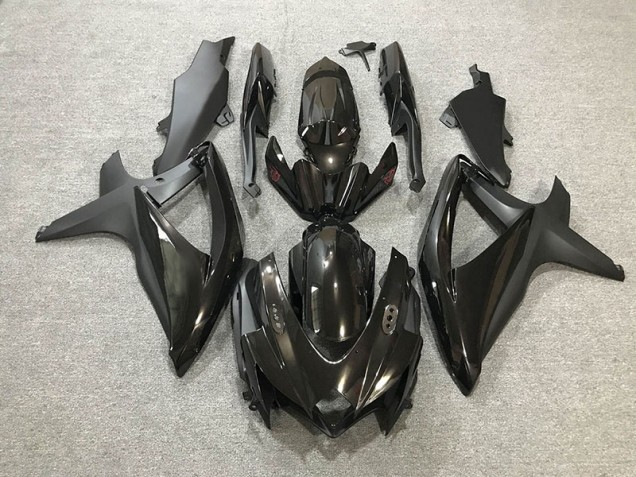 Negro Brillante/Mate 08-10 GSXR 600-750 Carenado Moto Negro Brillante/Mate 08-10 GSXR 600-750 Carenado Moto