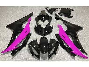 Negro Brillante & Rosa 08-16 R6 Carenado Moto