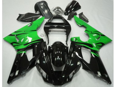 Negro Llama & Verde 00-01 R1 Carenado Moto