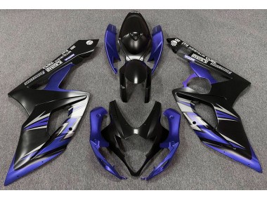 Negro Mate & Azul 05-06 GSXR 1000 Carenado Moto