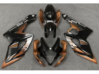 Negro Mate & Bronce 05-06 GSXR 1000 Carenado Moto