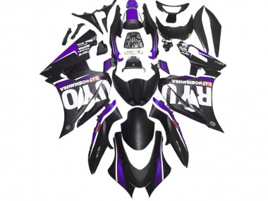 Negro Mate & Morado 17-23 GSXR 1000 Carenado Moto