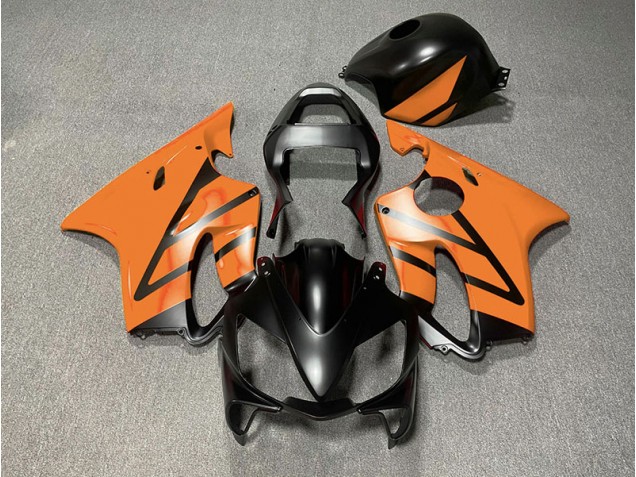 Negro Mate & Naranja 01-03 CBR600 F4i Carenado Moto Negro Mate & Naranja 01-03 CBR600 F4i Carenado Moto