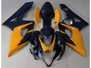 Negro Mate & Naranja Claro 05-06 GSXR 1000 Carenado Moto