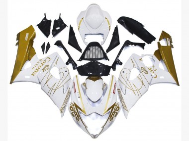Oro Brillo Corona Personalizado 05-06 GSXR 1000 Carenado Moto