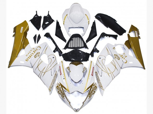 Oro Brillo Corona Personalizado 05-06 GSXR 1000 Carenado Moto