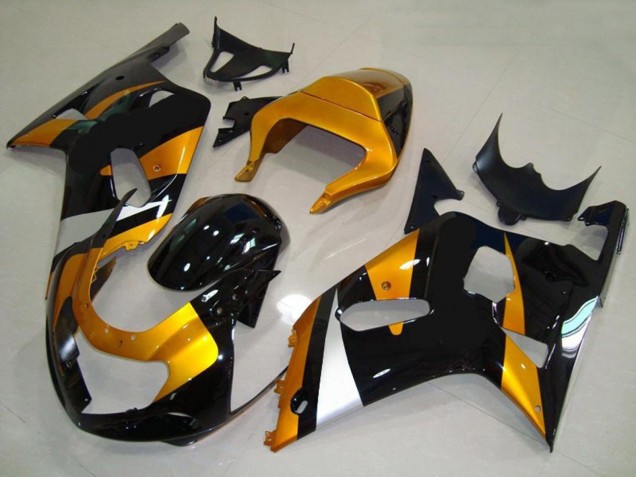 Oro & Negro 01-03 GSXR 600-750 Carenado Moto
