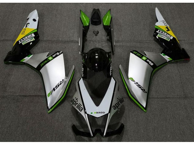 Plata Pirelli & Verde 10-15 RSV4 1000 Carenado Moto Plata Pirelli & Verde 10-15 RSV4 1000 Carenado Moto