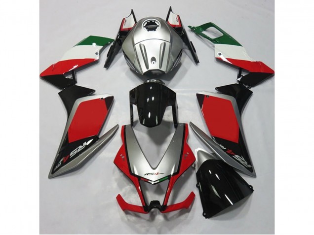 Plata & Rojo 12-15 RS4 125 Carenado Moto Plata & Rojo 12-15 RS4 125 Carenado Moto