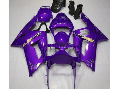 Púrpura Brillante 03-04 ZX6R Carenado Moto