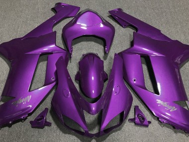 Púrpura Brillante 07-08 ZX6R Carenado Moto