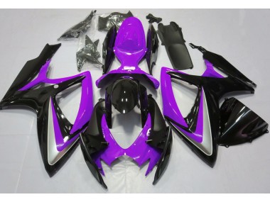 Púrpura Brillante Debadged 06-07 GSXR 600-750 Carenado Moto