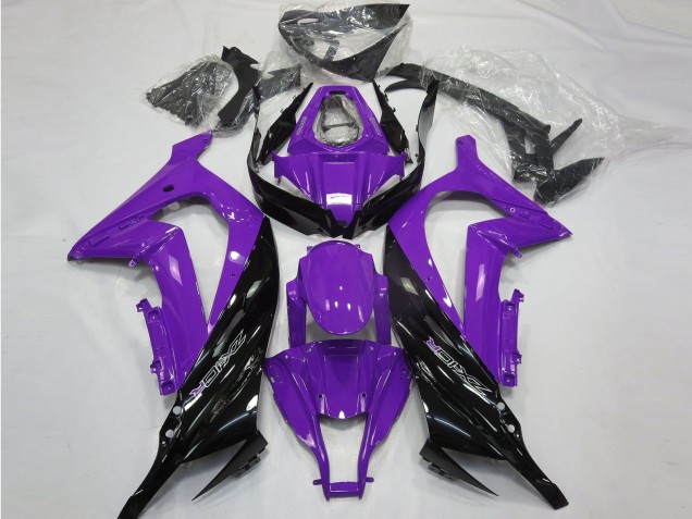 Púrpura Brillante & Negro 11-15 ZX10R Carenado Moto