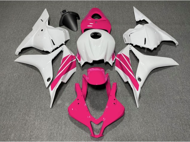 Raya Lateral Rosa & Blanca 09-12 CBR600RR Carenado Moto Raya Lateral Rosa & Blanca 09-12 CBR600RR Carenado Moto