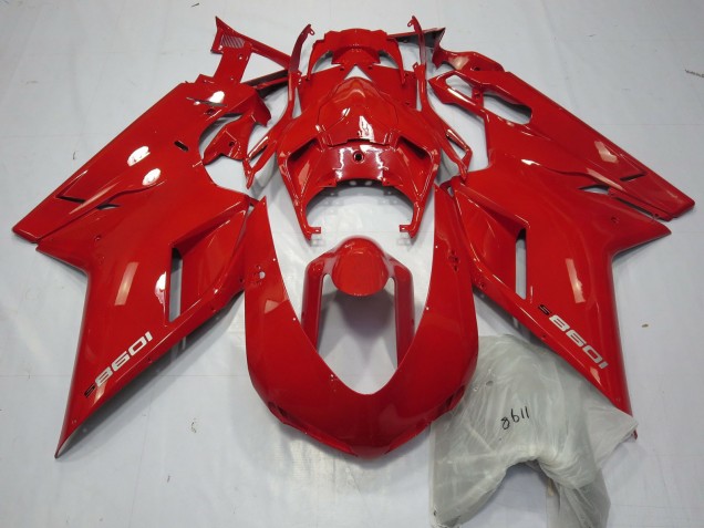 Rojo 1098 07-14 Ducati 848 1098 1198 Carenado Moto Rojo 1098 07-14 Ducati 848 1098 1198 Carenado Moto